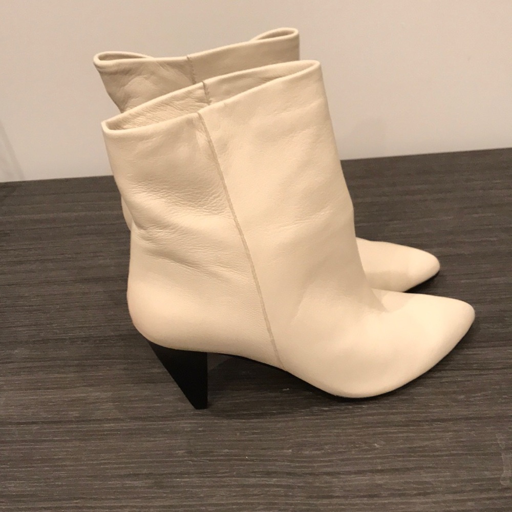 Dolce Vita White Leather Bootie